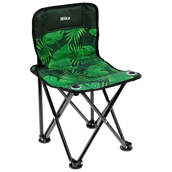 Стул складной "Премиум 1" (ПСП1/2 с тропическими листьями темный) Стул складной "Премиум 1" (ПСП1/2 с тропическими листьями темный)