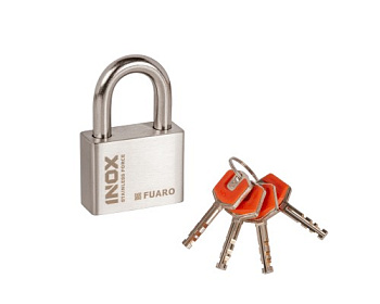 Замок навесной PL-INOX FORCE IF-60 4 key (дисковый ключ) (57895) (FUARO)