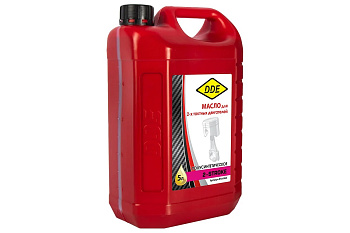 Масло DDE 2-х тактное полусинтетическое, 5л, красное, стандарт API TC
