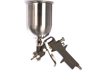 Краскопульт пневматический QUATTRO ELEMENTI с верхним бачком 600мл,  сопло 1,5мм, разъем EURO Краскопульт пневматический QUATTRO ELEMENTI с верхним бачком 600мл,  сопло 1,5мм, разъем EURO