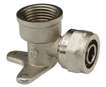 Уголок настенный 16х1/2 F-W TM латунный покрытие никель вн резьба