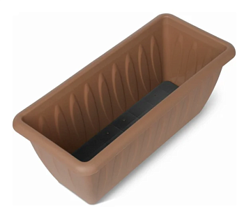 Ящик для растений "Фелиция" 40см с дренажной решеткой терракот