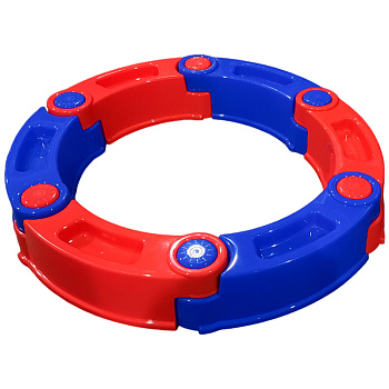 Песочница модульная "AVGDейка" 6 секций (красно-синий)