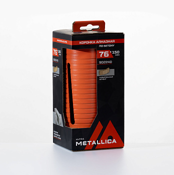 Коронка алмазная сегментная удлин. METALLICA Ultra  76x150 мм, М16, без хвостовика, по бетону