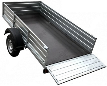 Автоприцеп РУСИЧ 355Д краш. серый, рессор. подвеска 3,5*1,5*0,4б/тента