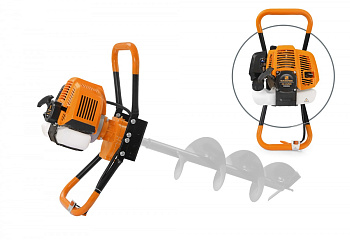 Мотобур CARVER AG- 43/000 без шнека, d пос=20мм, 43см3