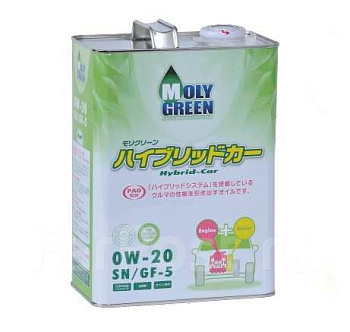 Масло моторное MOLYGREEN HYBRID 0W20 4л SP