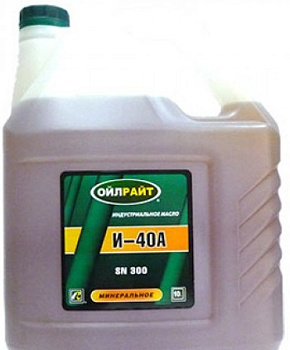 Масло веретенное OIL RIGHT И-40А 10л.