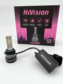 Лампа светодиодная HiVision Z3 Bright H4 6000K