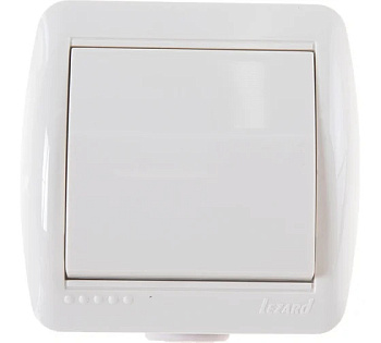 Выключатель 1 ОП "NATA" крем.