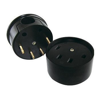 Разъем печной ВШ30-В-А 25/380 4-х контактный  PW-BW 32A 380B 3P+PE круг (АРТ. В25-У04+РА25-У15)