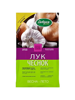 Удобрение сухое Добрая сила Лук Чеснок минер с цеолит 900гр