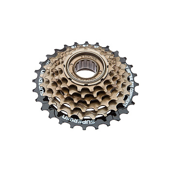 Трещетка (6 скор.,14-28Т коричневый)