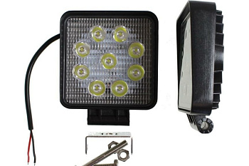 Фара рабочего света 27Вт квадрат 9 диодов дальний 106х106х47 TM Nord YADA																										