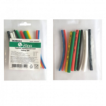 Трубка  термоусадочная набор №1 L=10см (10шт 3-6мм) цветные TM Nord YADA																										