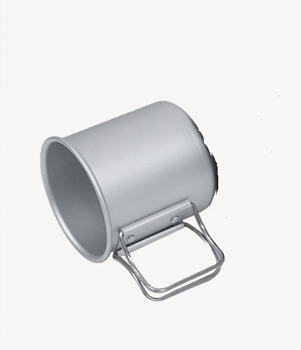 Кружка турист. 8х7.5см со складными ручками в чехле