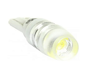 Светодиод 12V T10 1SMD High Power optical lens(size 7080)W5W 1W 25lm белый TM NORD YADA													