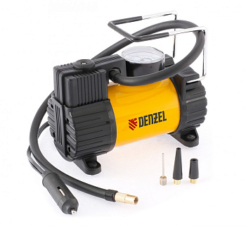 Компрессор автомобильный AC-37, 12В, 7атм., 37л/мин, автомоб.предохранитель Denzel