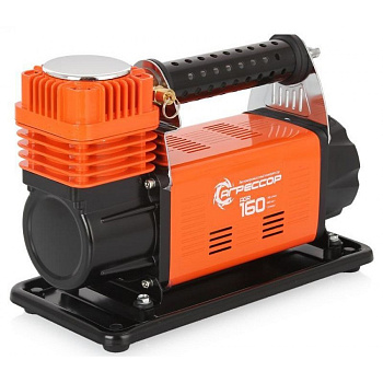 Компрессор воздушный АГРЕССОР, 160 л./мин., 12V/45A, 600W, 10 Атм., съёмный шланг 8м