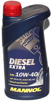 Масло моторное MANNOL DIESEL EXTRA 10w40 СG-4 (CF-4) SJ п/с 1л.