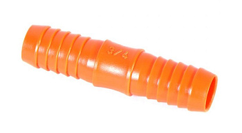 Соединитель шлангов 3/4"-3/4" 2-х канальный пластик