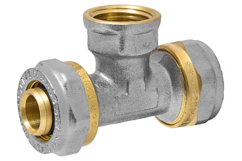 Тройник 20х1/2"х20 ц/г/ц RC, MP-У