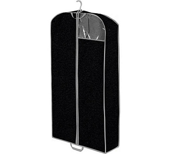 Чехол для пальто,дублёнок и шуб "Black" 140*60*12 см