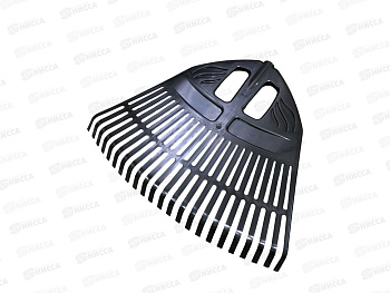 Грабли веерные пластмассовые 28 зубцов "Гардения" черные без черенка