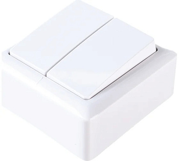 Выключатель двухклавишный ОП"ХИТ" ВА-56-232