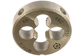 Плашка М 12 х1.5 9ХС ТМ*