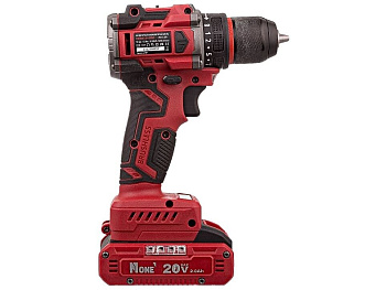 Дрель акк. бесщет.CDI20/2,0-SPRO-2B С НАБОРОМ 24 пр(40Hm,20V/2,0Ah,10мм БЗПметал,2скор,2акк,КЕЙС) №1