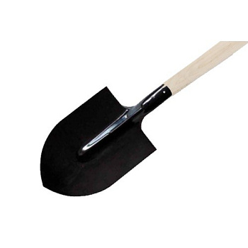 Лопата штыковая рельсовая сталь с черенком