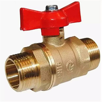 Кран шаровой 1/2 г/г латунь бабочка