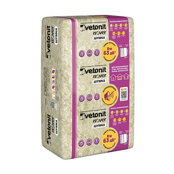 Утеплитель ISOVER Шумка 50х610х1000/Е (0,305м3/6,1м2)