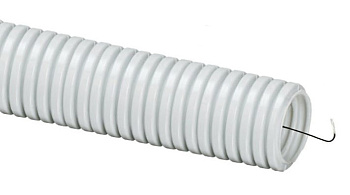 Труба гофра d20мм с зондом 10м (цена за бухту)