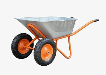 Тачка 2 колеса S120/2 -PLUS 120л, 300кг колесо 4.00-8 втулки 20мм-L 83мм