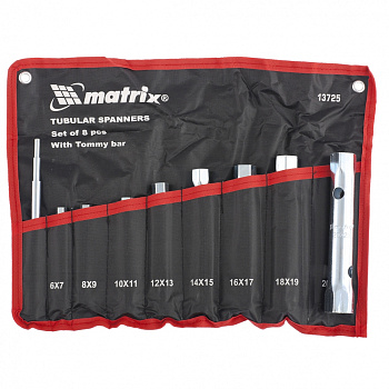 Набор ключей трубчатых торцевых 9 пр. MATRIX 