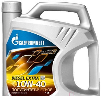 Масло моторное ГАЗПРОМ Экстра Дизель 10W40 4л