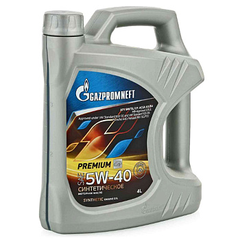 Масло моторное ГАЗПРОМ Premium L 5W40 4л