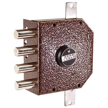 Замок накладной тяжелый СЕНАТ 3НСТ2-5б/о(НТ)065, 063 с ушками 3кл