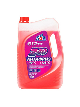 Антифриз AGA Z40 красный, G-12++ -40С, 1кг