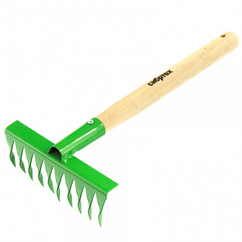 Грабли 10 зуб. витые 200мм, с рукояткой, 400мм СИБРТЕХ