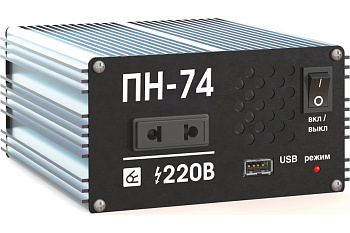 Преобразователь напряжения Вымпел ПН-74 (24-220В, чистый синус, 900Вт)
