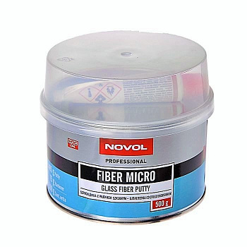 Шпатлевка NOVOL FIBER MICRO со стекловолокном 500гр