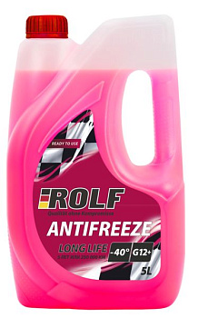 Жидкость охлаждающая низкозамерзающая Antifreeze ROLF G12+ Red 5л