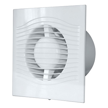 Вентилятор осевой вытяжной с автоматическими жалюзи и с тяговым выключателем D 100