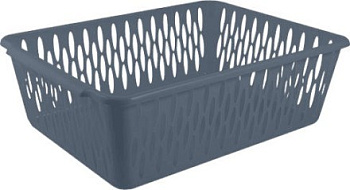 Корзинка для хранения Keeplex Light M 30х19,5х9,5см космический серый