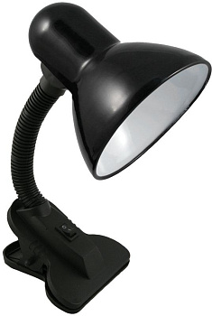 Светильник на прищепке черный E27 40W