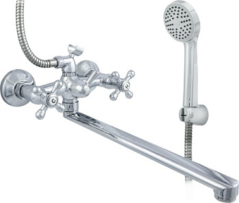 Смеситель в/д ЦС-СМ 500/5-4К ЭКО М Крест плоский излив L-300мм