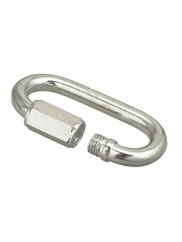 Карабин винт. 6мм (белый цинк 10шт)